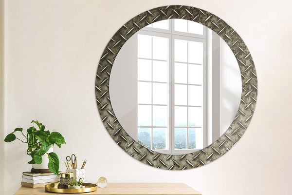 Decoratiuni perete cu oglinda Textura de oțel