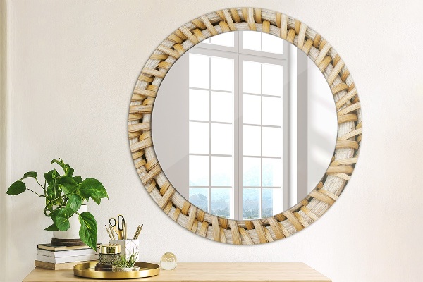 Decoratiuni perete cu oglinda Împletitură naturală