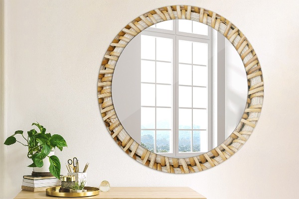 Decoratiuni perete cu oglinda Împletitură naturală