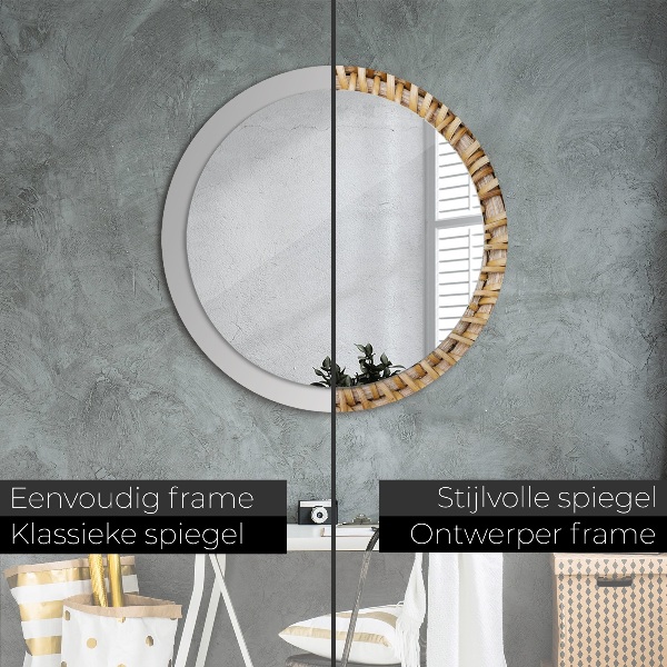 Decoratiuni perete cu oglinda Împletitură naturală