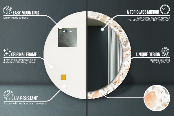 Decoratiuni perete cu oglinda Fundal lastric