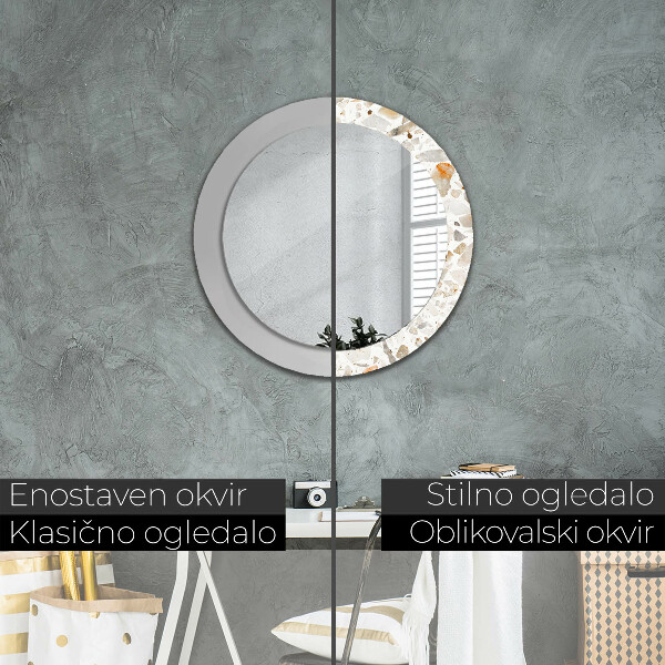 Decoratiuni perete cu oglinda Fundal lastric