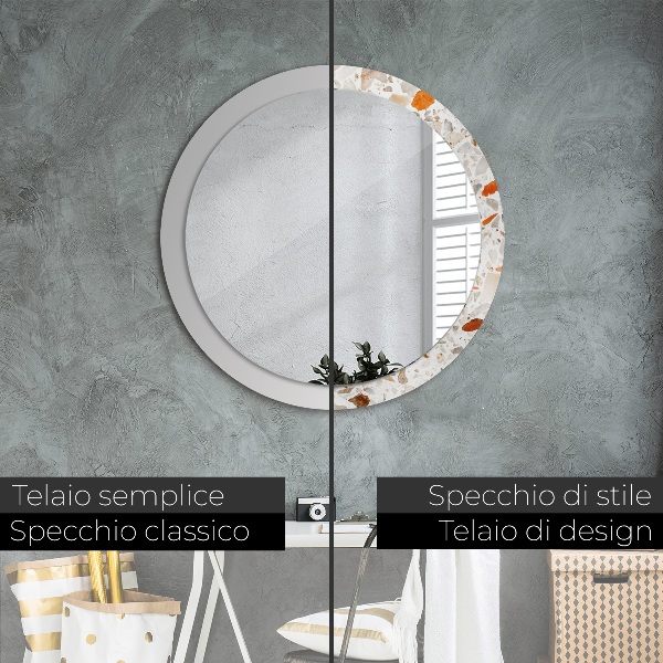 Decoratiuni perete cu oglinda Fundal lastric