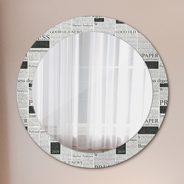 Decoratiuni perete cu oglinda Model din ziare