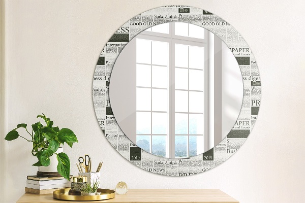 Decoratiuni perete cu oglinda Model din ziare