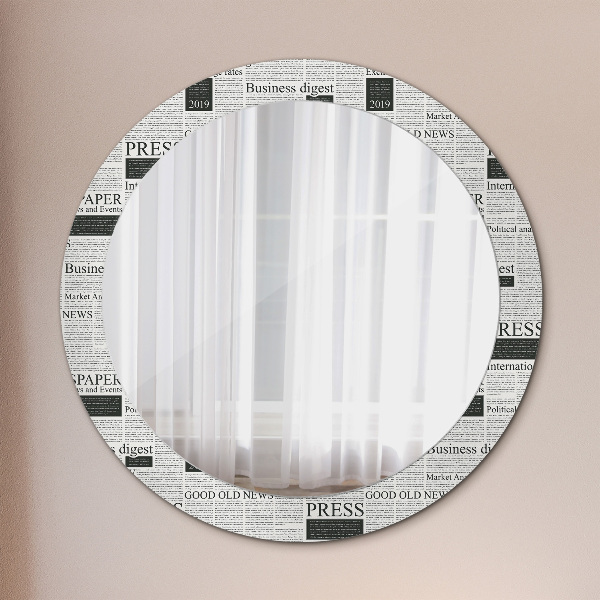 Decoratiuni perete cu oglinda Model din ziare