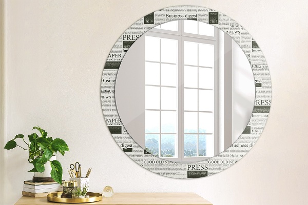 Decoratiuni perete cu oglinda Model din ziare
