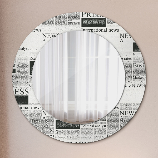 Decoratiuni perete cu oglinda Model din ziare