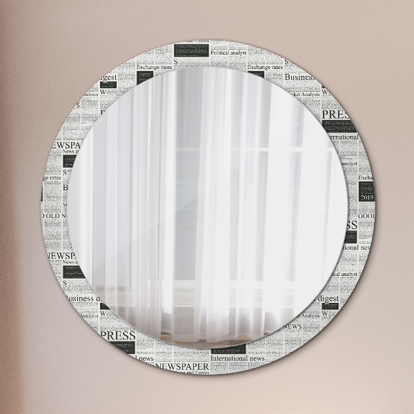Decoratiuni perete cu oglinda Model din ziare
