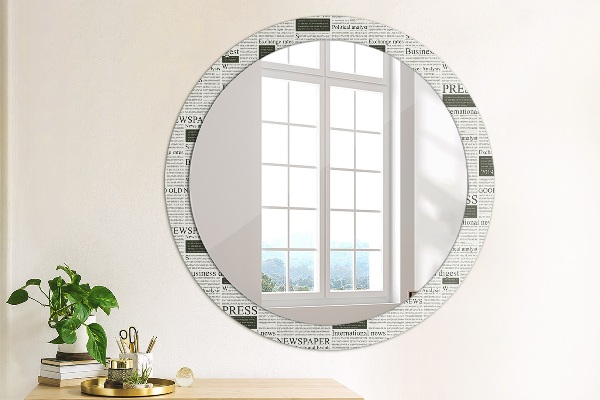 Decoratiuni perete cu oglinda Model din ziare