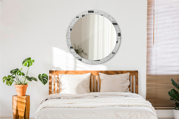 Decoratiuni perete cu oglinda Model din ziare