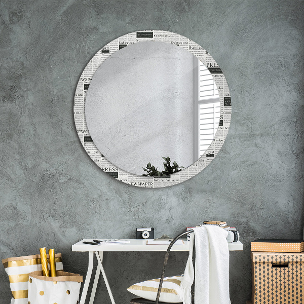Decoratiuni perete cu oglinda Model din ziare