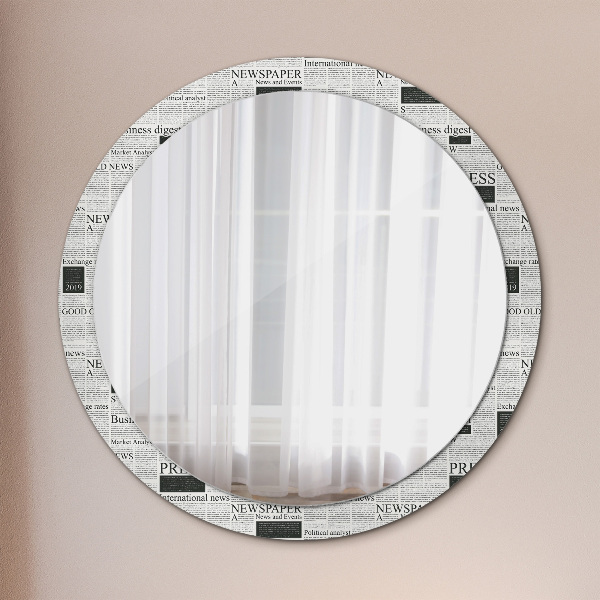 Decoratiuni perete cu oglinda Model din ziare