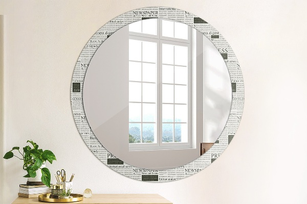 Decoratiuni perete cu oglinda Model din ziare