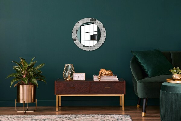 Decoratiuni perete cu oglinda Model din ziare