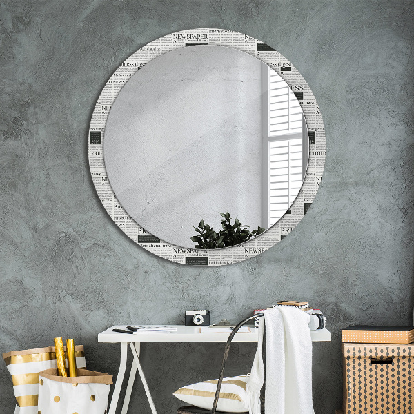 Decoratiuni perete cu oglinda Model din ziare