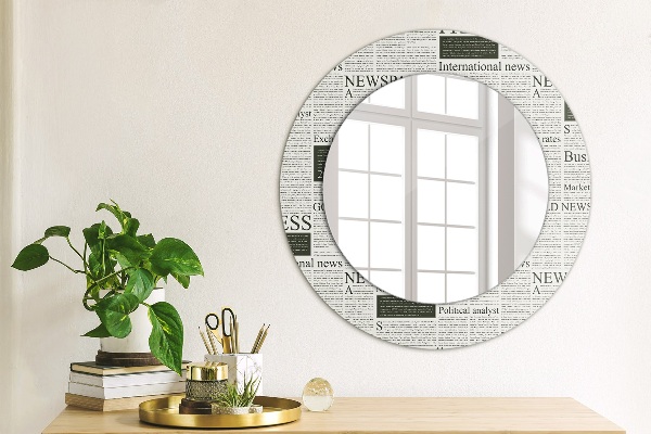 Decoratiuni perete cu oglinda Model din ziare