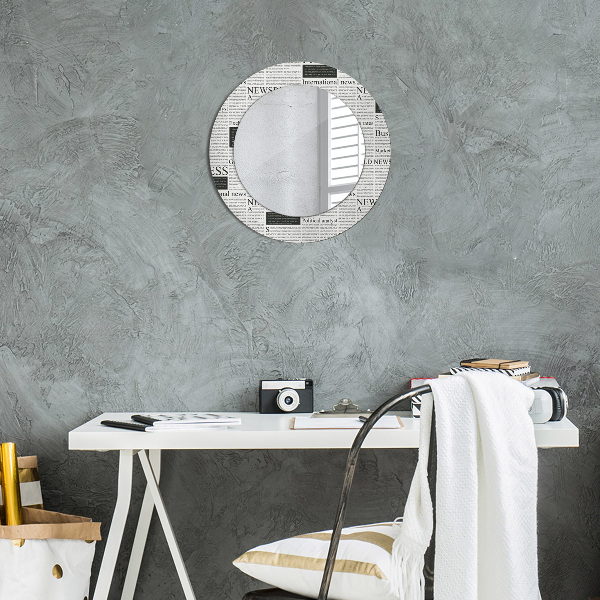 Decoratiuni perete cu oglinda Model din ziare