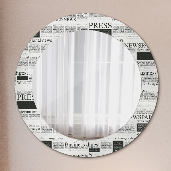 Decoratiuni perete cu oglinda Model din ziare