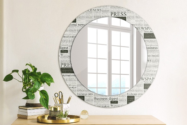 Decoratiuni perete cu oglinda Model din ziare