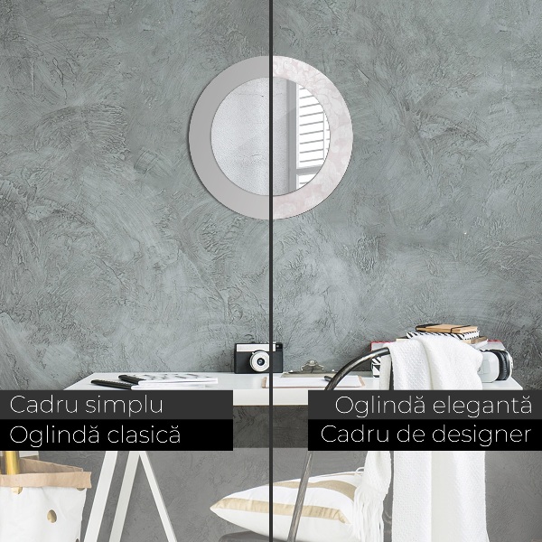 Decoratiuni perete cu oglinda Textura delicată de rococo