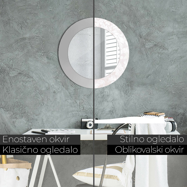 Decoratiuni perete cu oglinda Textura delicată de rococo