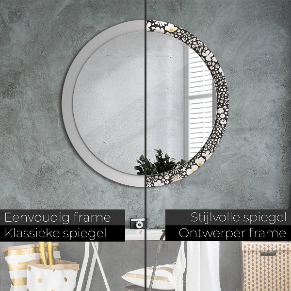 Decoratiuni perete cu oglinda Margaretă de fildeș