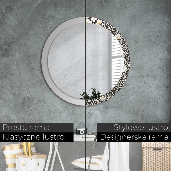 Decoratiuni perete cu oglinda Margaretă de fildeș
