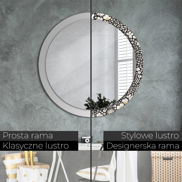 Decoratiuni perete cu oglinda Margaretă de fildeș