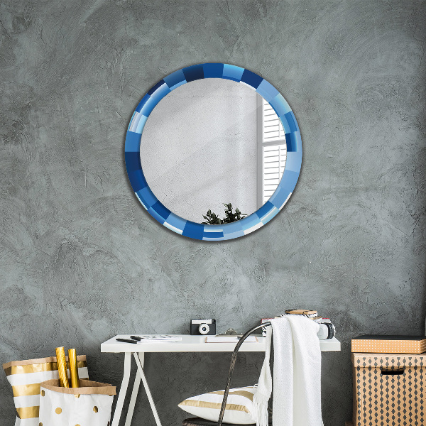 Decoratiuni perete cu oglinda Rezumat albastru