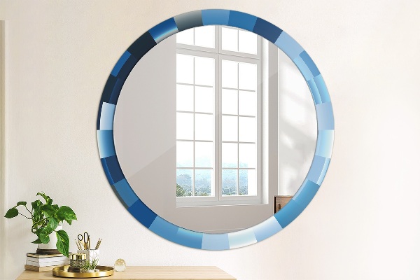 Decoratiuni perete cu oglinda Rezumat albastru