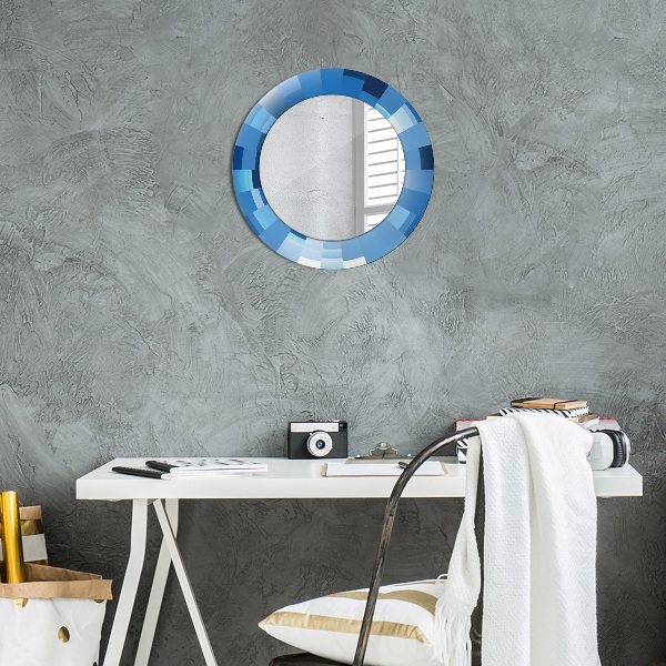 Decoratiuni perete cu oglinda Rezumat albastru