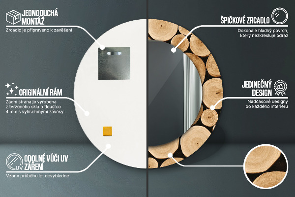 Oglinda rotunda imprimata Jurnale