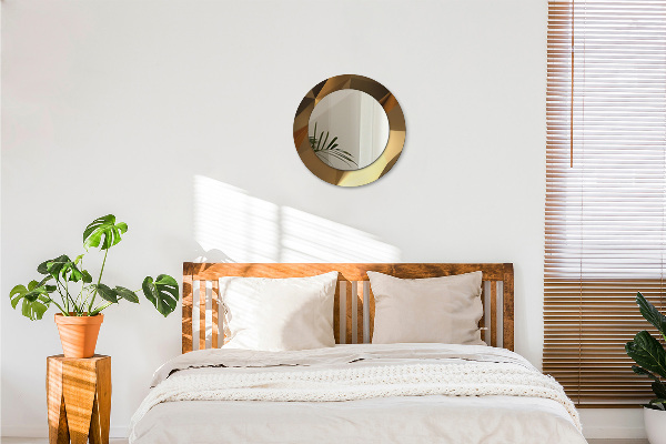 Oglinda rotunda imprimata Abstractizarea aurului