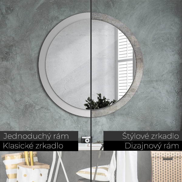 Decoratiuni perete cu oglinda Beton gri