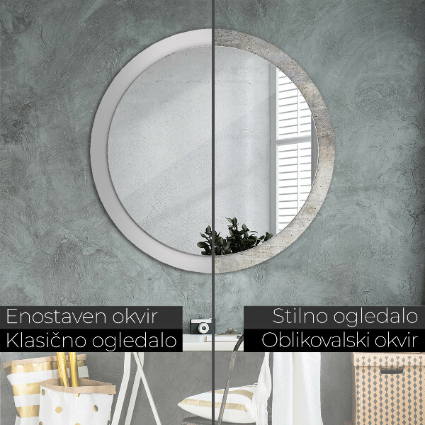 Decoratiuni perete cu oglinda Beton gri