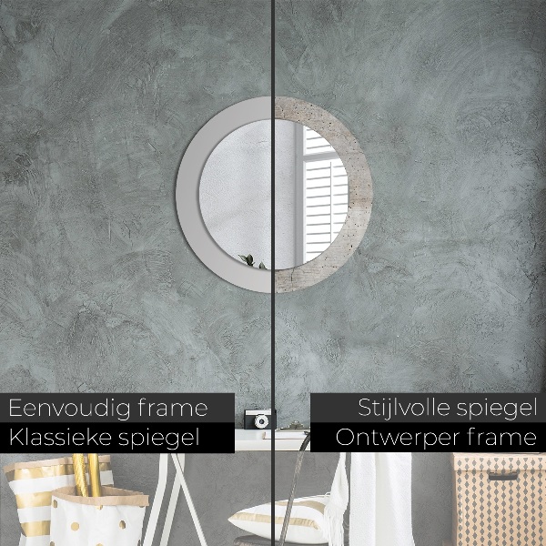 Decoratiuni perete cu oglinda Beton gri