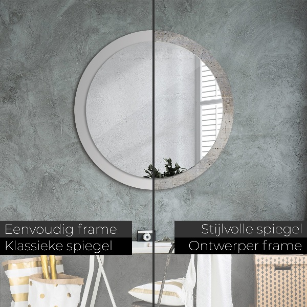 Decoratiuni perete cu oglinda Beton gri