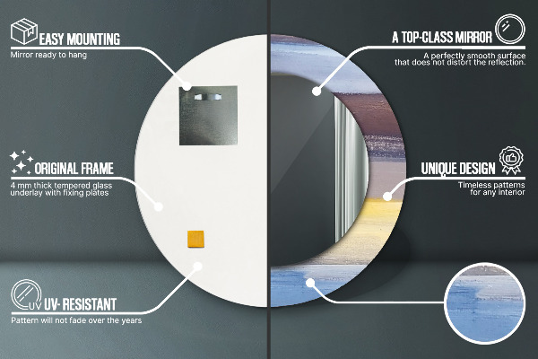 Decoratiuni perete cu oglinda Imagine abstractă