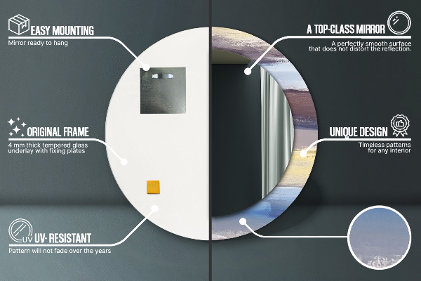 Decoratiuni perete cu oglinda Imagine abstractă