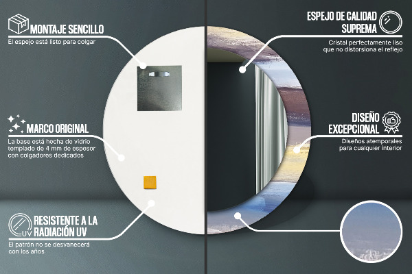 Decoratiuni perete cu oglinda Imagine abstractă