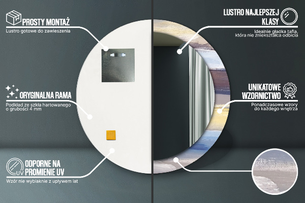 Decoratiuni perete cu oglinda Imagine abstractă