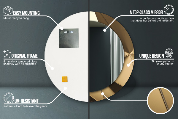 Decoratiuni perete cu oglinda Abstracție modernă