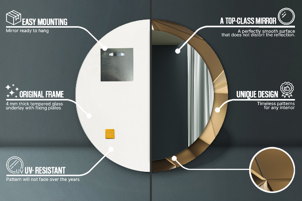 Decoratiuni perete cu oglinda Abstracție modernă