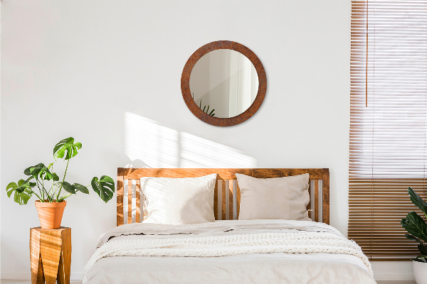 Oglinda cu decor rotunda Metal ruginit
