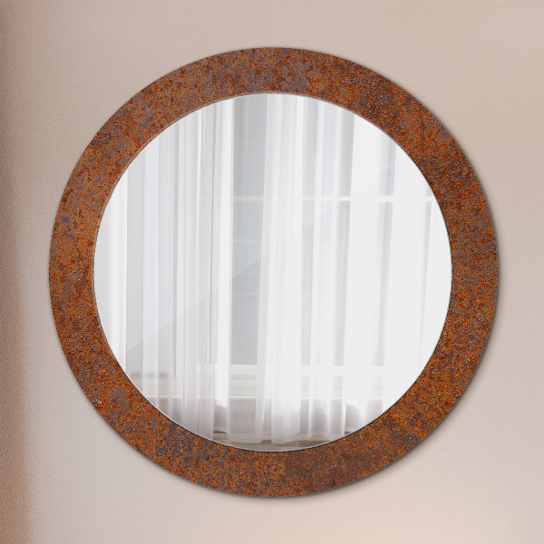 Oglinda cu decor rotunda Metal ruginit