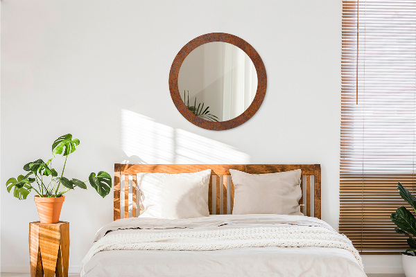 Oglinda cu decor rotunda Metal ruginit