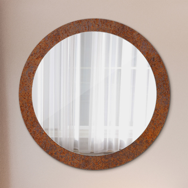 Oglinda cu decor rotunda Metal ruginit