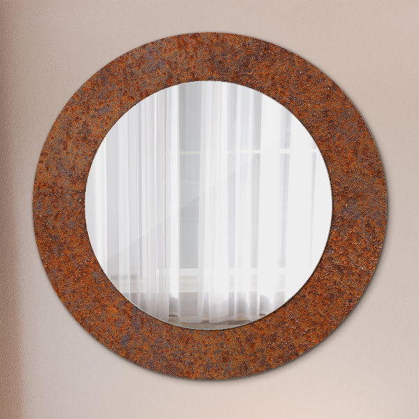 Oglinda cu decor rotunda Metal ruginit