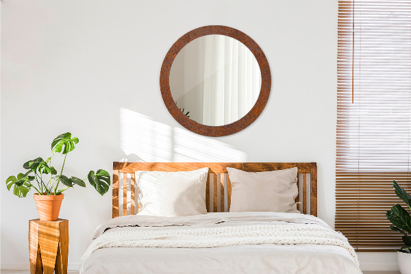 Oglinda cu decor rotunda Metal ruginit